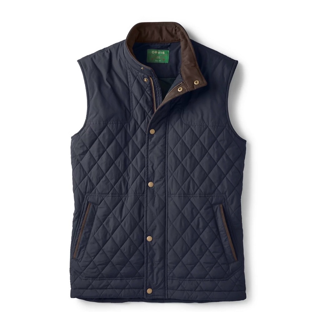 Orvis Men's Dark Gray Quilted Vest